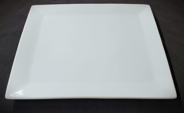 11x13 White China Square Platter - Image 2