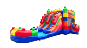 Block Party Inflatable 2 Lane WET Combo